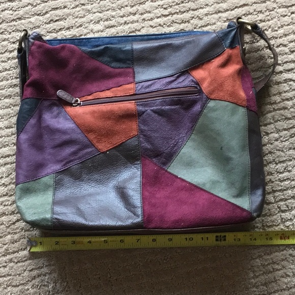 Leather Patchwork Shoulder bag - Picture 3 of 5